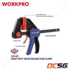 Kẹp nhanh cầm 1 tay dòng hạng nặng 300LBS (136kg) WORKPRO