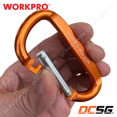Bộ 2 cái móc khóa hình chữ D thân nhôm, có lò xo WORKPRO