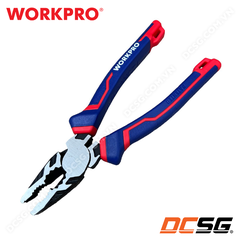 Kìm điện đa năng đoàn bẩy trợ lực bằng thép CR-V cao cấp 200mm WORKPRO