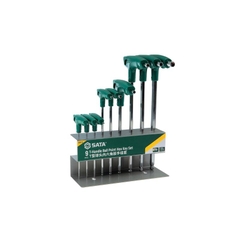 Bộ lục giác bi chữ T 9 chi tiết Sata 09117