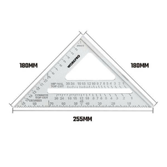 Thước đo góc vuông hình tam giác 180mm Workpro WP264007