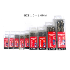 Mũi khoan sắt HSS-G M2 chuôi tròn WORKPRO