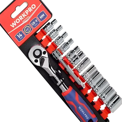 Bộ đầu cờ lê thay thế (1 set = 12 cái), kích thước 1/2 inch Workpro  WP202558