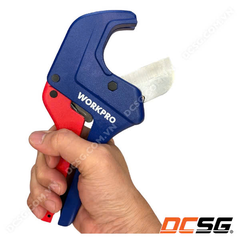 Kéo cắt ống nhựa PVC 42mm lưỡi thép không rỉ 425M tự bung Workpro WP301006