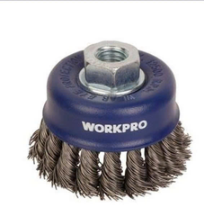 Bàn chải cốc có đai ốc M10x1.5, kích thước 75mm Workpro WP407041