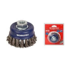 Bàn chải cốc có đai ốc M10x1.5, kích thước 75mm Workpro WP407041