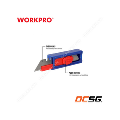 Lưỡi dao rọc cáp bằng thép SK5, kèm hộp đựng (1set = 10 cái) Workpro WP213002