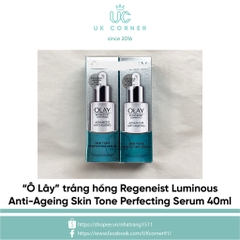 Serum B3 hàm lượng cao làm trắng da Olay Regenerist Luminous Anti-Ageing Skin Tone Perfecting Serum 40 ml