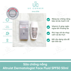 Altruist Dermatologist Sunscreen Fluid SPF 50 50ml