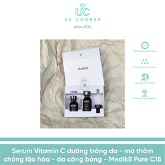 Serum Vitamin C trắng da - mờ thâm nhanh nhất - chống lão hóa - da căng bóng Medik8 Pure C15