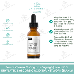 NIOD ETHYLATED L-ASCORBIC ACID 30% NETWORK ELAN