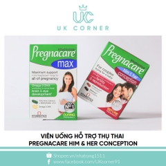 Viên uống hỗ trợ thụ thai cho cặp đôi Vitabiotics Pregnacare Him & Her Conception 60 viên