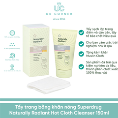 Tẩy trang bằng khăn nóng Superdrug Naturally Radiant Hot Cloth Cleanser 150ml