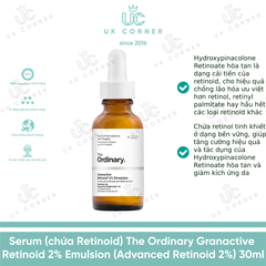 Serum chứa retinoid The Ordinary Granactive Retinoid 2% in Emulsion 30ml