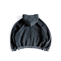 Áo Nỉ Hoodie Zip Dáng Boxy Màu Washed