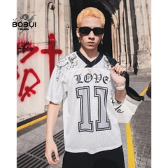 Áo Jersey Football 11 Love Angels Oversized