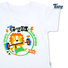 set 5 áo tay ngắn trắng in