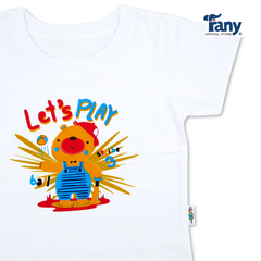 set 5 áo tay ngắn trắng in