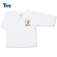 set 3 áo viền tim tay dài trắng ck