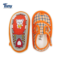 Giày tập đi caro 01 | màu cam