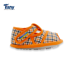 Giày tập đi caro 01 | màu cam