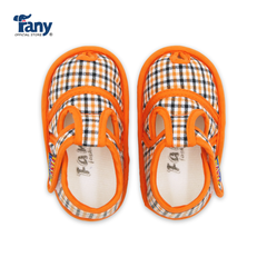 Giày tập đi caro 01 | màu cam