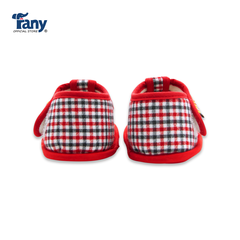 Giày tập đi caro 01 | màu đỏ