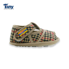 Giày tập đi caro 01 | màu nâu nhạt