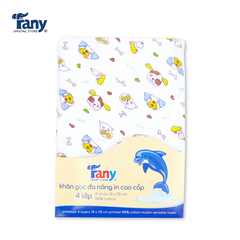 Khăn gạc đa năng in cao cấp 4 lớp