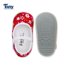 Giày tập đi búp bê | hoa nhí - đỏ