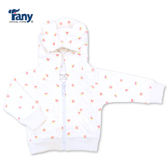 áo khoác 3 lớp xốp in rơi | hoa nhí cam