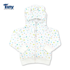 áo khoác 3 lớp xốp in rơi | hoa nhí xanh