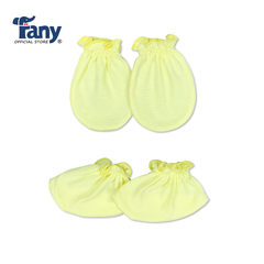 bao tay bao chân màu sơ sinh bé gái ( set 5 bộ )