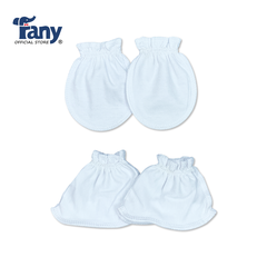 bao tay bao chân màu sơ sinh bé trai ( set 5 bộ )