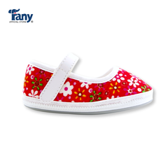 Giày tập đi búp bê | hoa nhí - đỏ