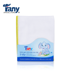 khăn gạc chữ nhật cao cấp 3 lớp