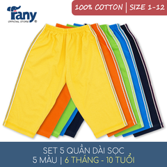 Set 5 quần dài sọc màu