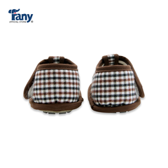 Giày tập đi caro 01 | nâu đậm