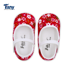 Giày tập đi búp bê | hoa nhí - đỏ