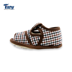 Giày tập đi caro 01 | nâu đậm