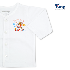 set 3 áo viền tim tay dài trắng ck