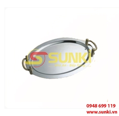 Khay oval tay vàng 122000