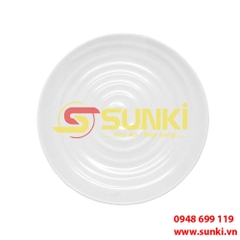 Đĩa Tròn Có Vân 6 PV054-6 (Trắng Trơn)