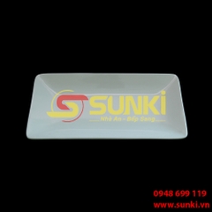 Đĩa sứ chữ nhật dài 13