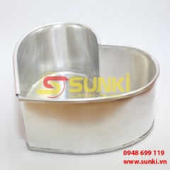 Khuôn bánh nhôm hình tim 1