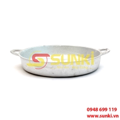 Chảo gang trắng bằng phi 36