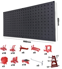 Combo Bảng Nhựa ABS Kèm Bộ 10 Loại Móc Treo