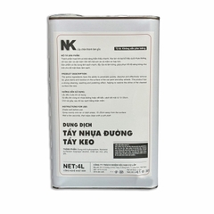 Dung Dịch Tẩy Nhựa Đường, Tẩy Keo NK - Can 4L - Asphalt Remover