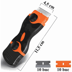 Dao Vệ Sinh Kính 2 Đầu Lưỡi Thép / Nhựa