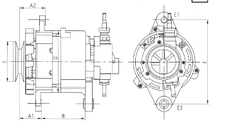 Máy phát điện Hyundai 2.5T ( 24V -25A )